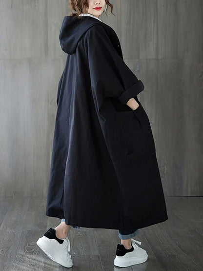 Women's Loose Coat | Large Pockets