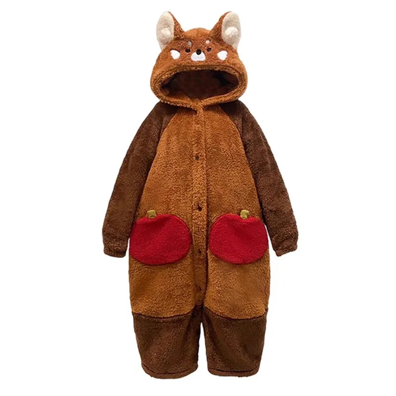Kuscheliges Rotpandakarton-Pyjama-Set für ultimativen Schlaf und Komfort