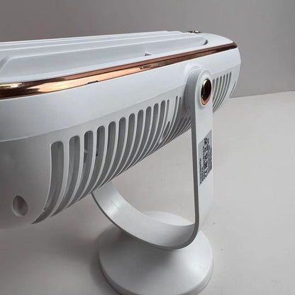 Premium Kühlventilator | Dualmotor, 720° Rotation, USB wiederaufladbar & ultra-leise für ultimativen Komfort überall