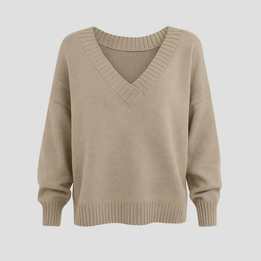 Women's V-Neck Jumper | Loose