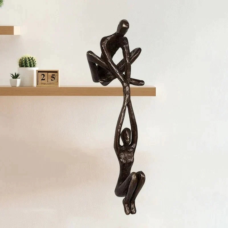 Zeitlose Liebe und Resilienz | Dekorative Skulptur | Wohnakzent | Unverwechselbare Dekoration
