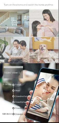 1080P WLAN-Sicherheitskamera mit Nachtsicht