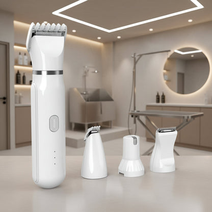 4-in-1 Haarschneider für Haustiere – Fell- und Nagelpflege in einem Gerät