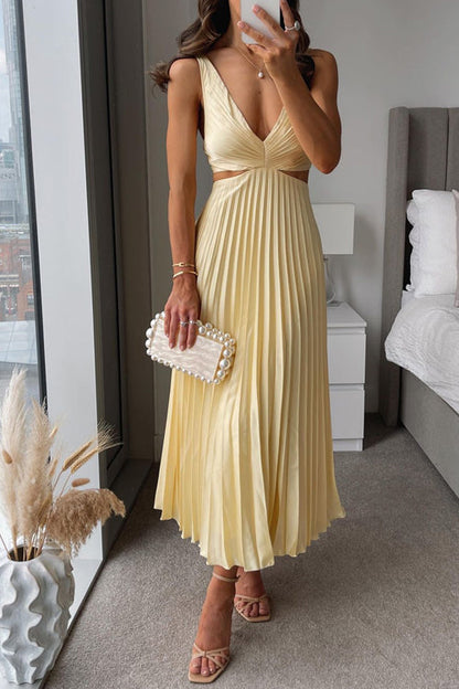Damen Party Festliches Kleid | Plissee