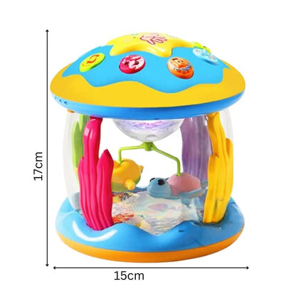 Verzaubernde Babyspielzeug-Trommel mit Licht und Sound