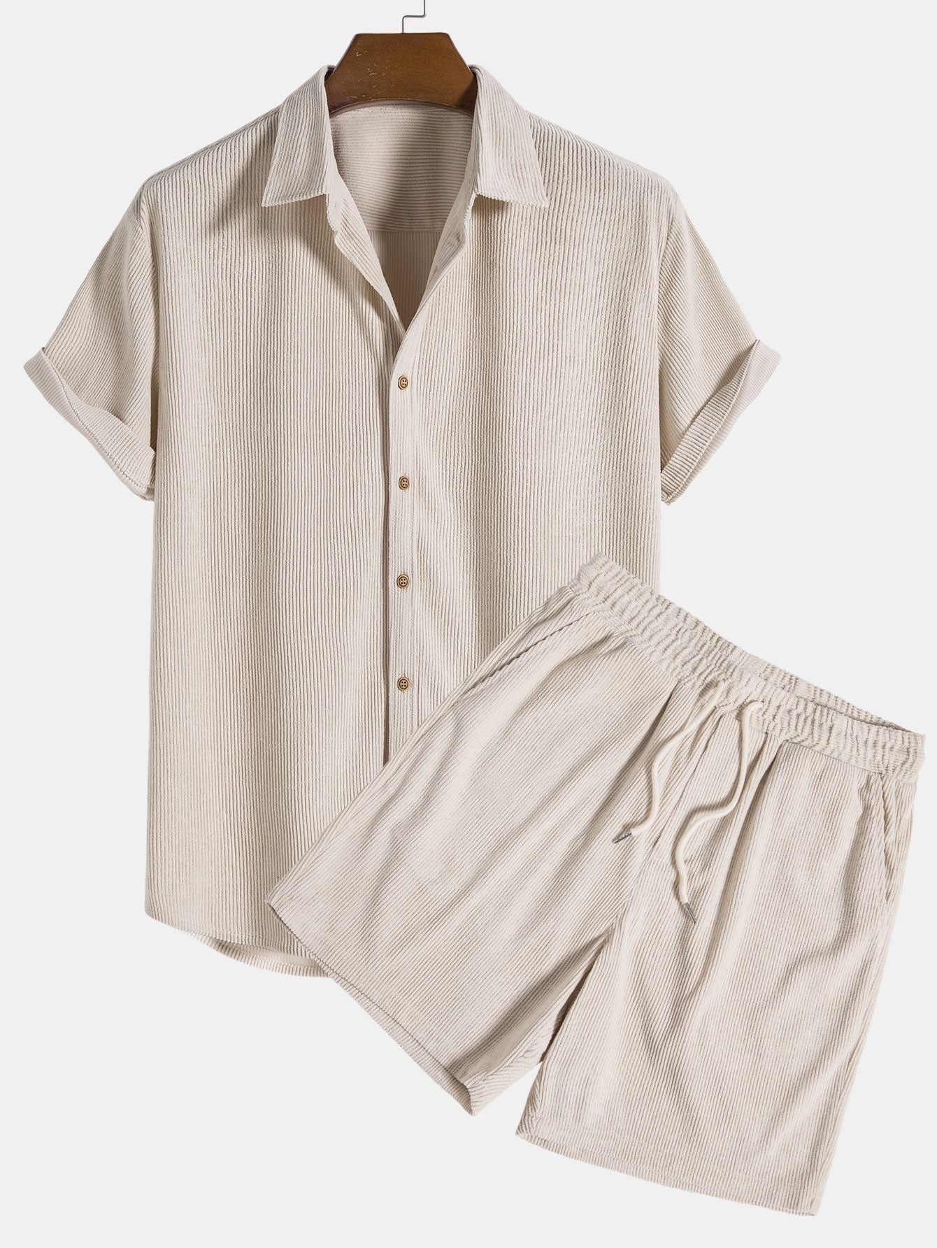 Herren Sommer Hemd und Shorts | Zweiteiliges Set