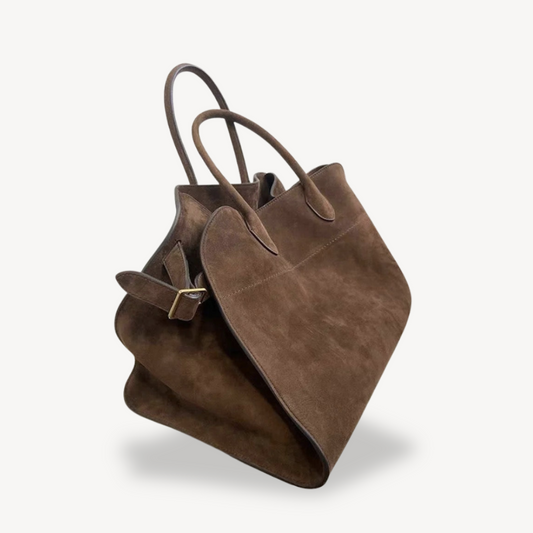 Women's Suede Tote Bag | Brown