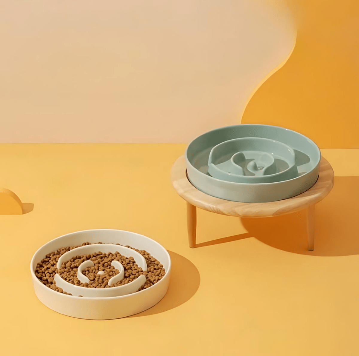 Elegante handgefertigte Futterschüssel für Haustiere