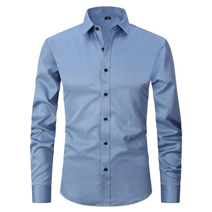 Herren Elastisches Hemd | Langarm