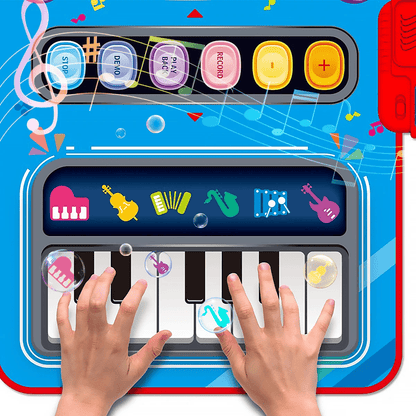 Interaktive Musikmatte für Kinder mit 5 Instrumenten (Schlagzeug, Klavier, Geige)