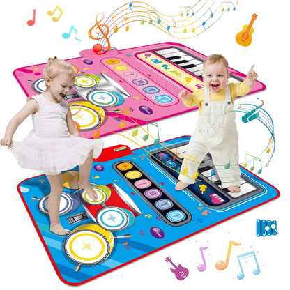 Interaktive Musikmatte für Kinder mit 5 Instrumenten (Schlagzeug, Klavier, Geige)