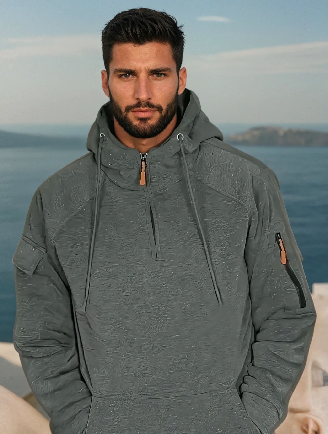 Men's Half Zipper Hoodie | Leisure