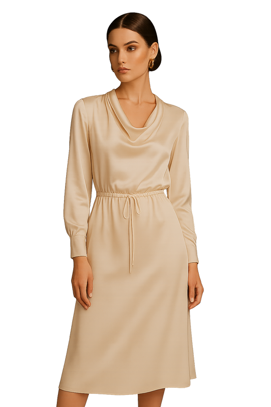 Aurelia Silk Midi Dress