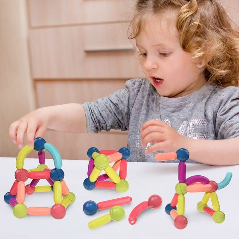Magnetische Kreativstäbe für fantasievolles Bauen