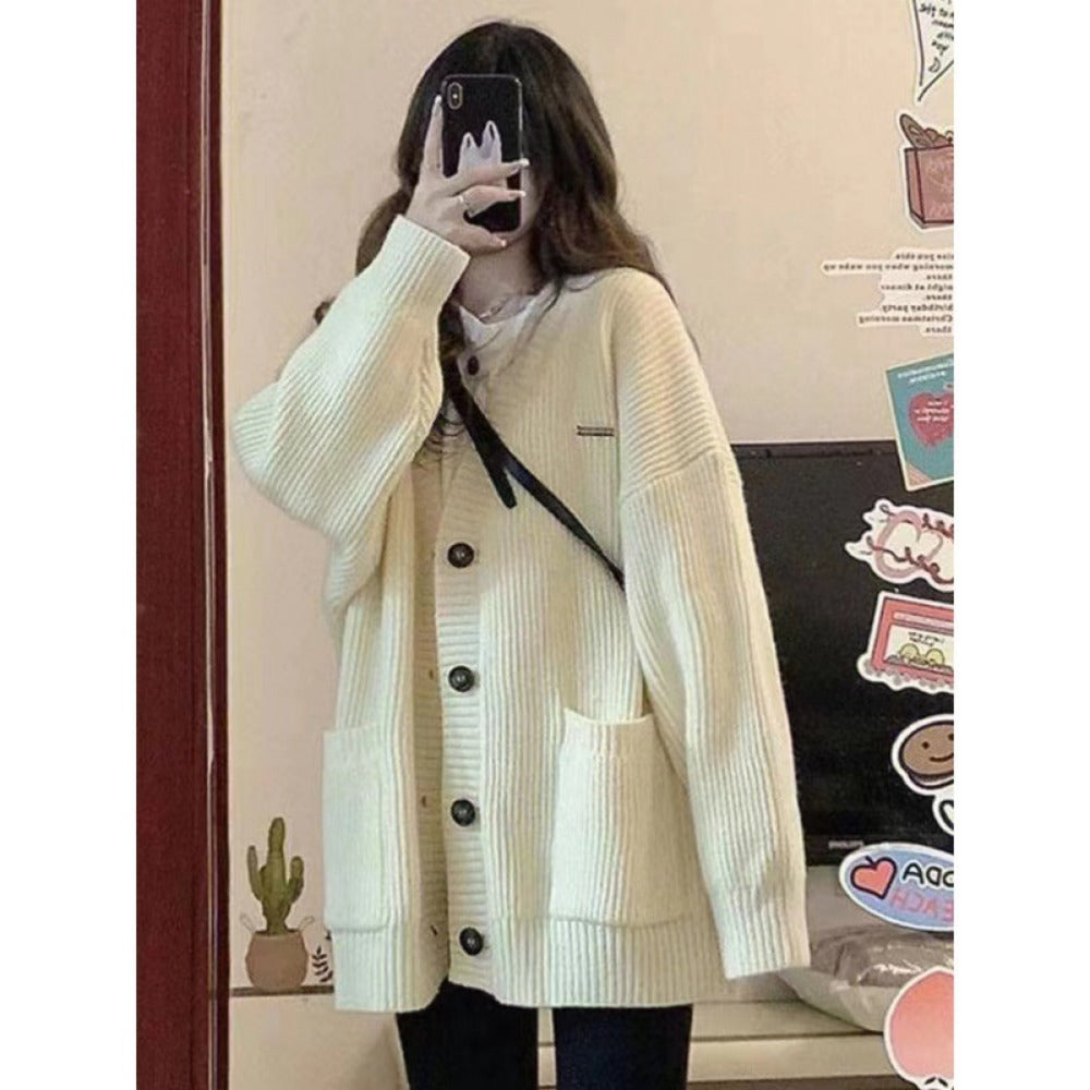 Strick-Cardigan mit Knopfleiste für Damen - Luisa
