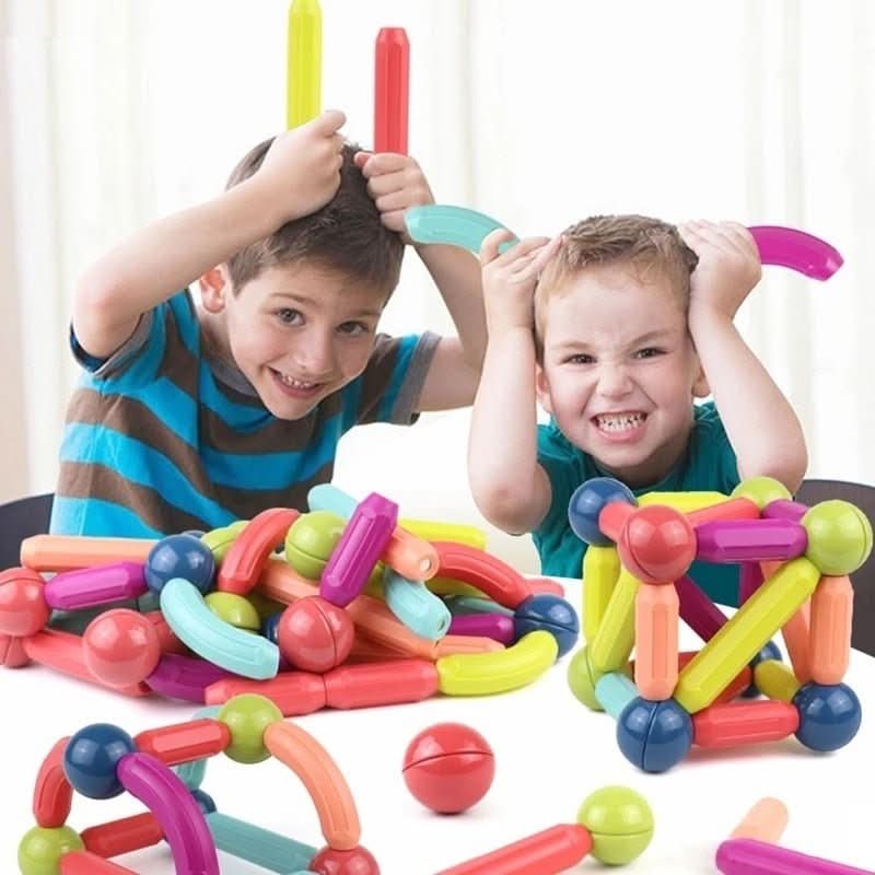 Magnetische Kreativstäbe für fantasievolles Bauen