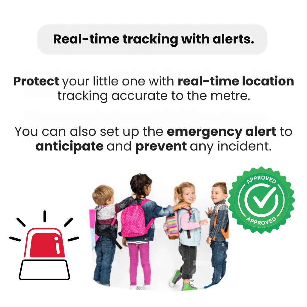 Wasserdichter GPS-Tracker für Kinder mit Live-Standort und SOS-Funktion