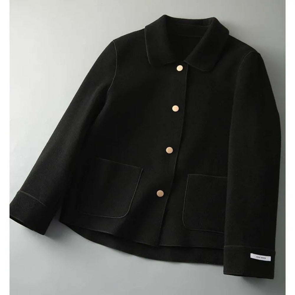 Kurzjacke mit Knopfleiste und Taschen für Damen - Daniela