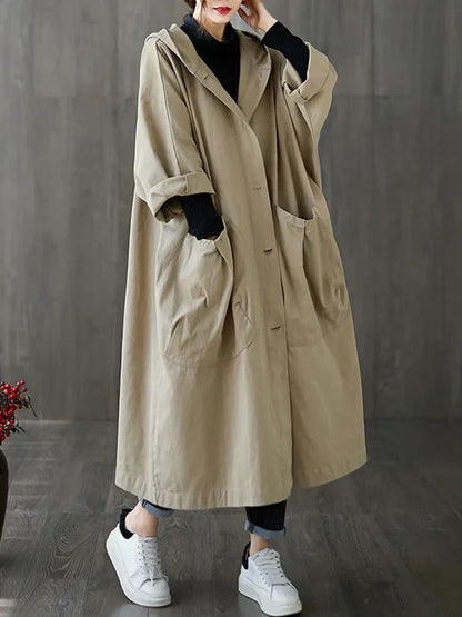 Women's Loose Coat | Large Pockets