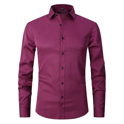 Herren Elastisches Hemd | Langarm