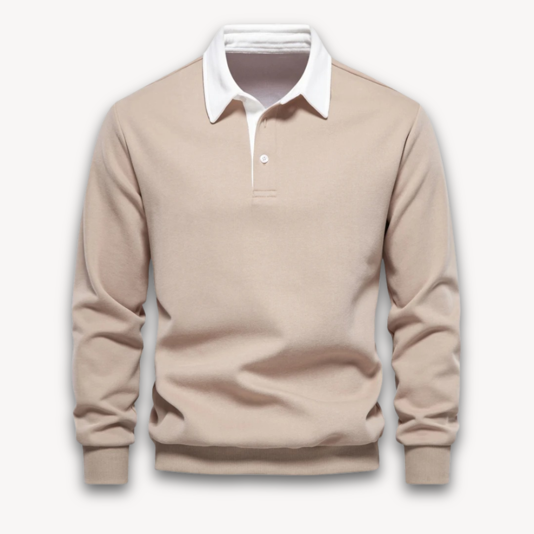 Men's Polo Sweater | Long-Sleeve