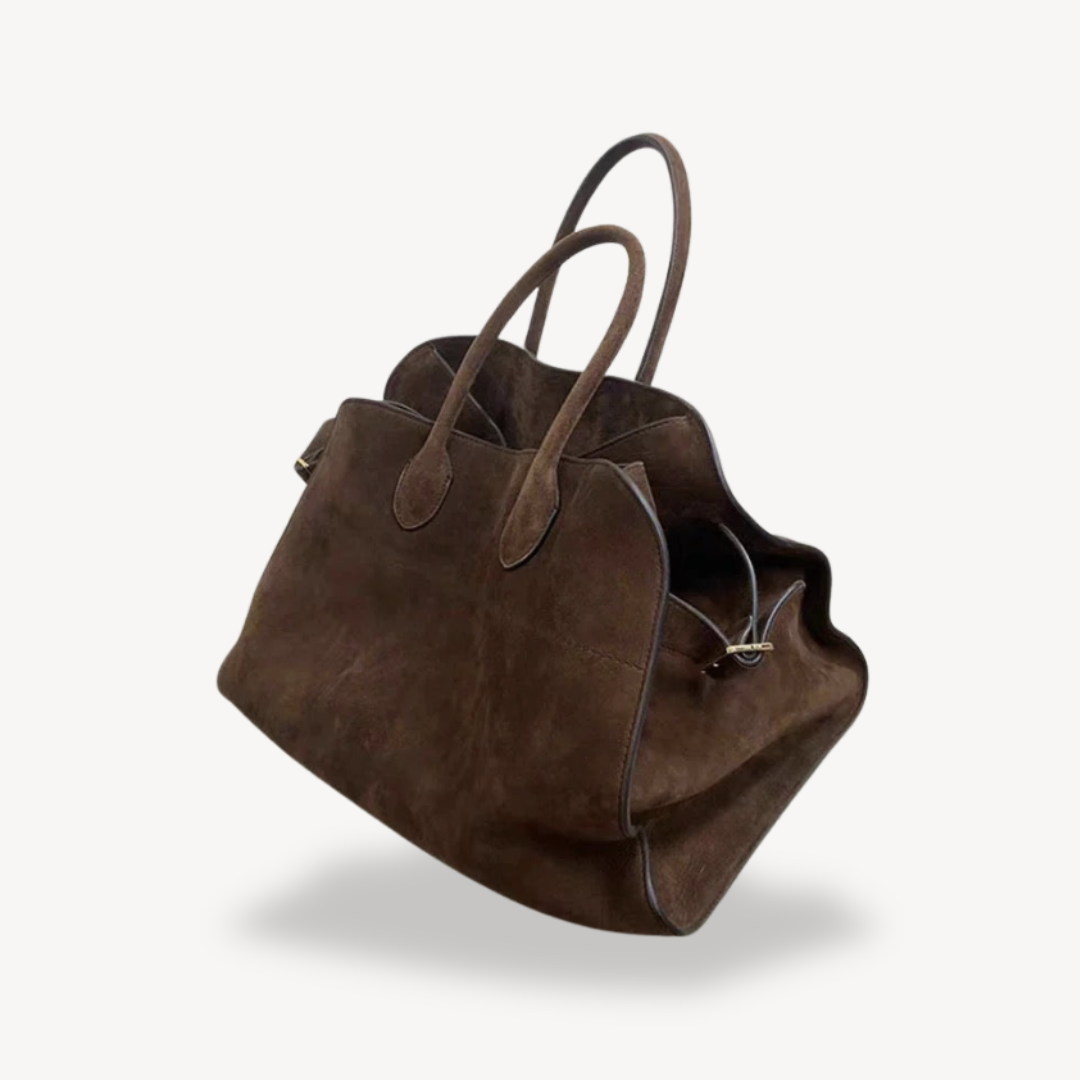 Women's Suede Tote Bag | Brown