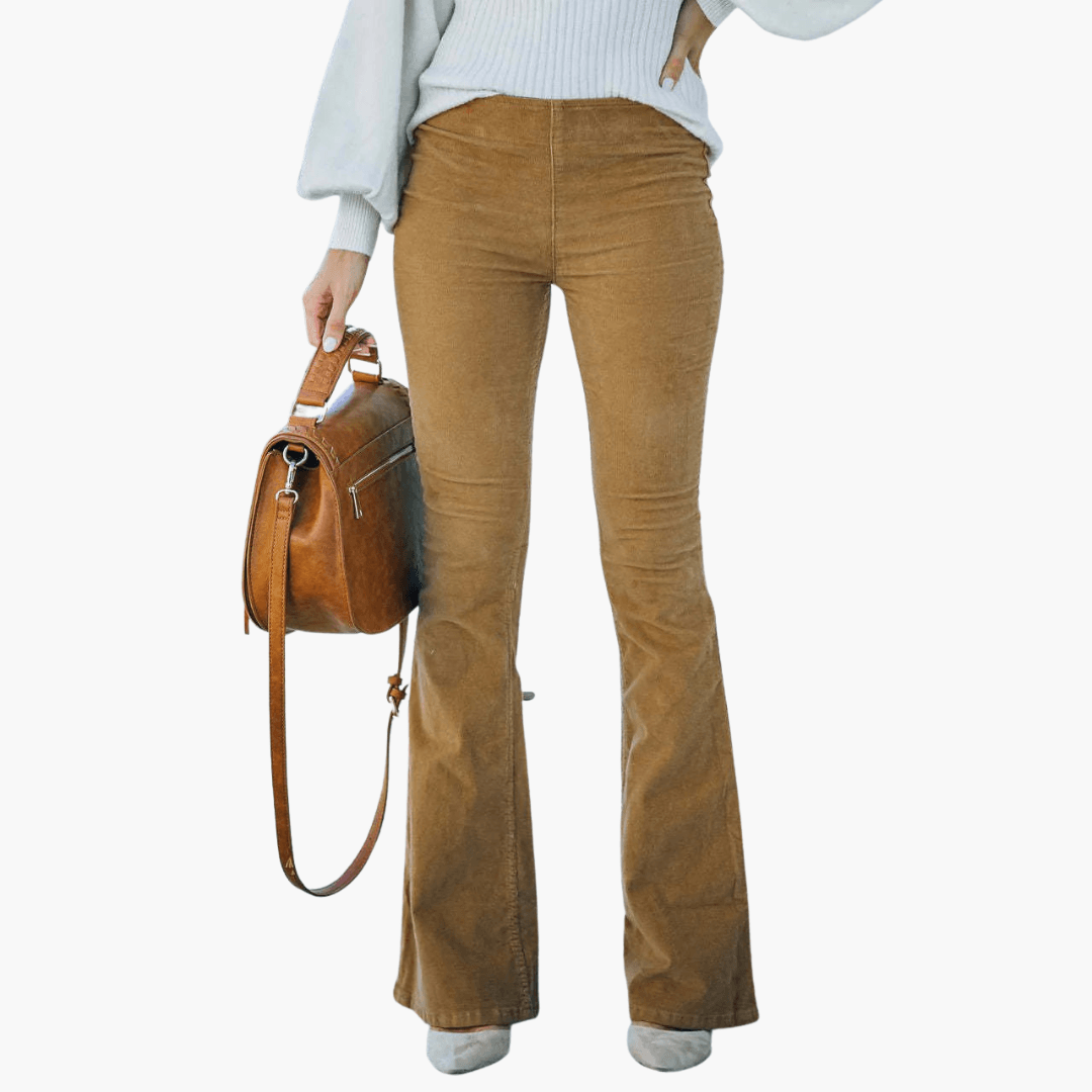 Damen Elegant Cordhose | Lang