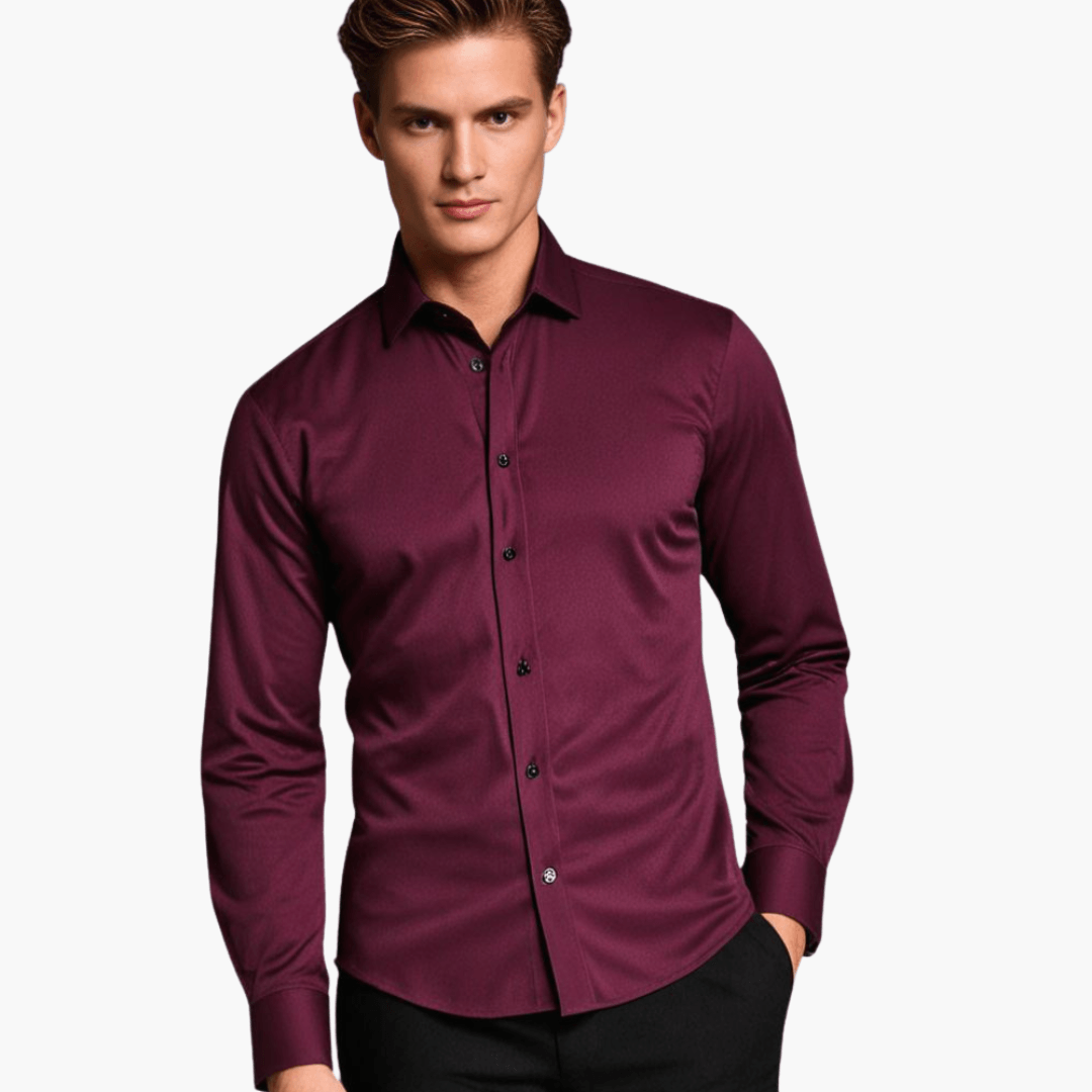 Herren Slim Fit Hemd | Langarm