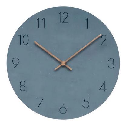 Minimalistische Holz-Wanduhr