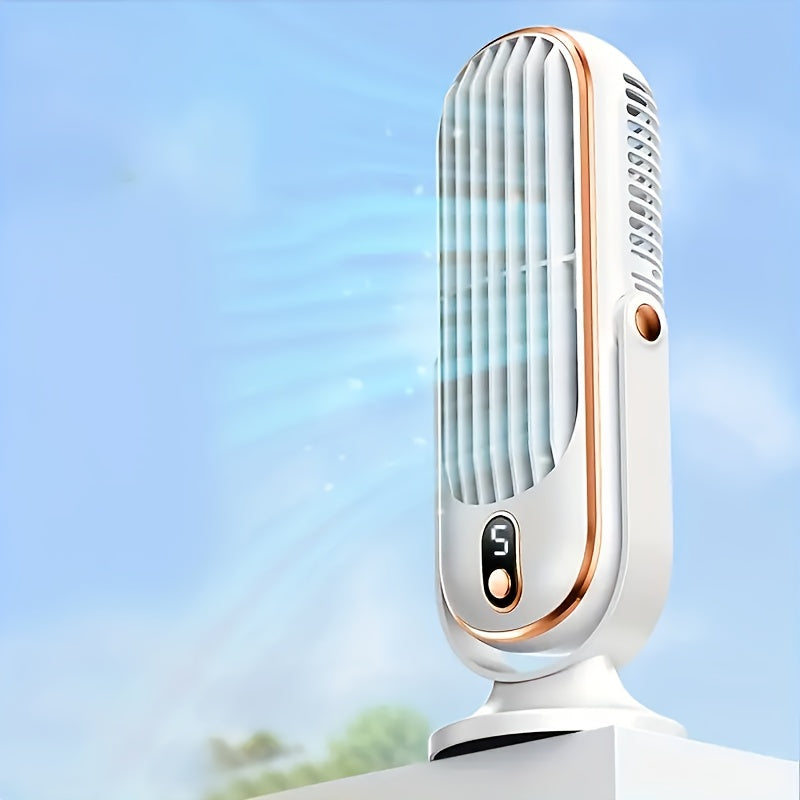 Premium Kühlventilator | Dualmotor, 720° Rotation, USB wiederaufladbar & ultra-leise für ultimativen Komfort überall