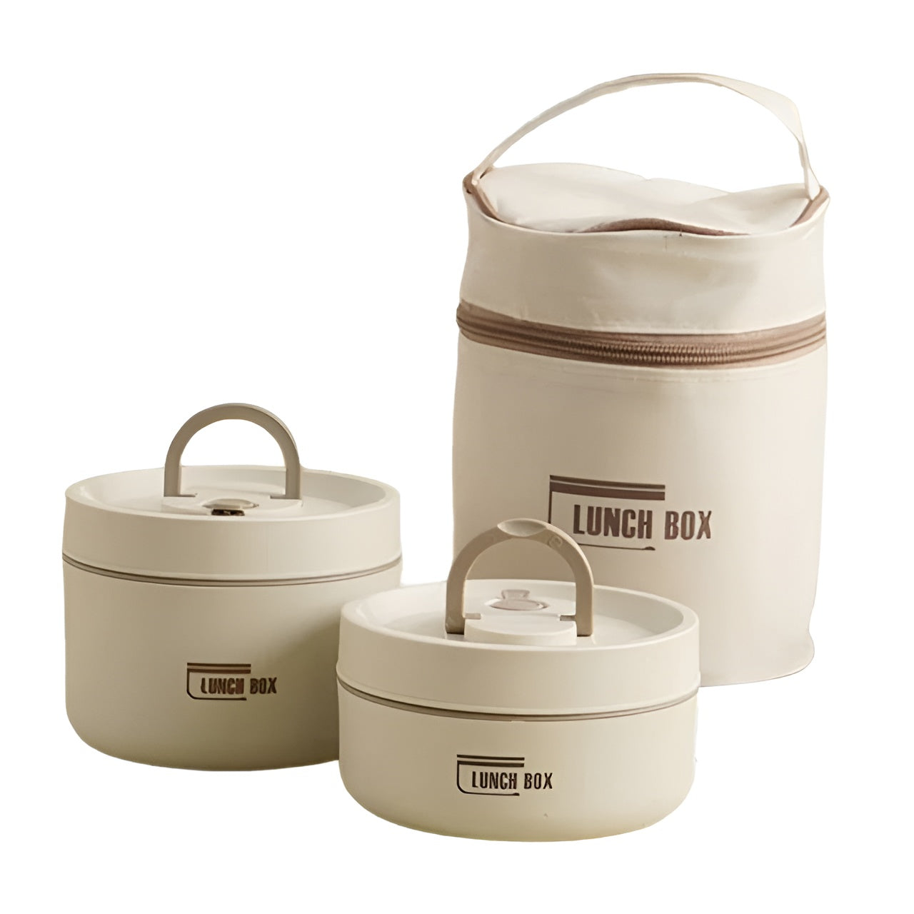 Isolierte Lunchbox mit mehrschichtigen Fächern und auslaufsicherem Design | Mit Tragetasche