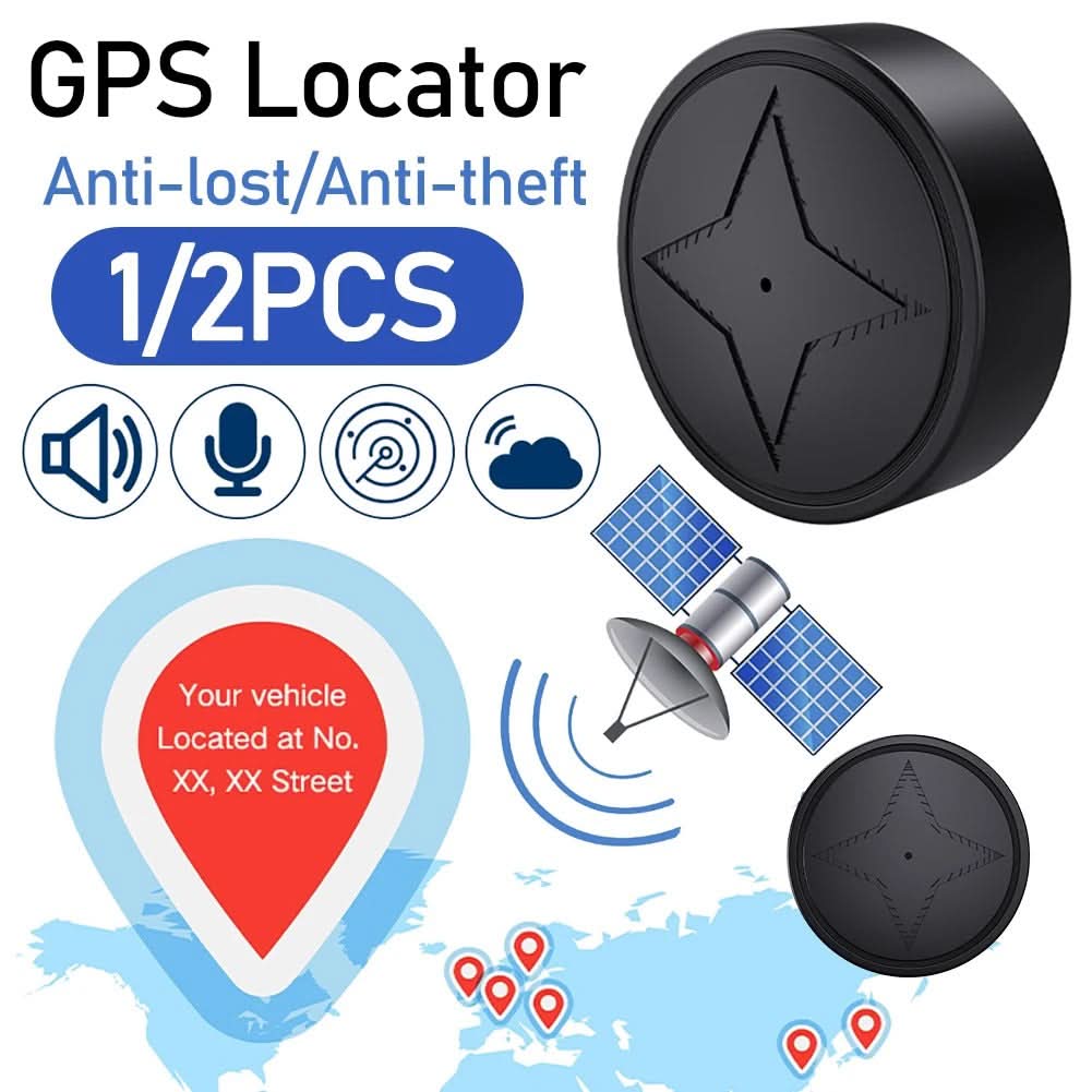 Kompakter GPS-Tracker – Echtzeit-Standortverfolgungsgerät mit Magnet für Wertsachen, Haustiere und Fahrzeuge