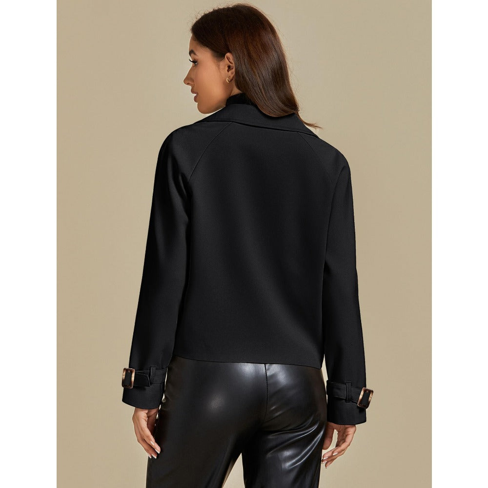 Damen Kurzjacke mit Doppelreiher Mantel – Giovanna