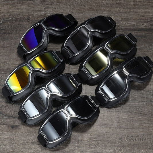 Vintage-Motorradbrille für Herren | Polarisiert