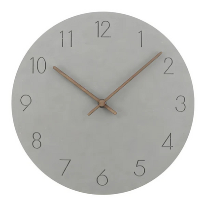 Minimalistische Holz-Wanduhr