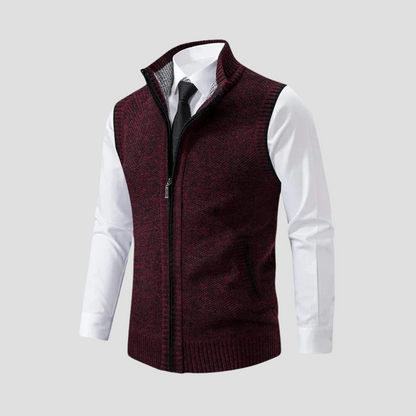 Men's Zip Gilet | Knitted