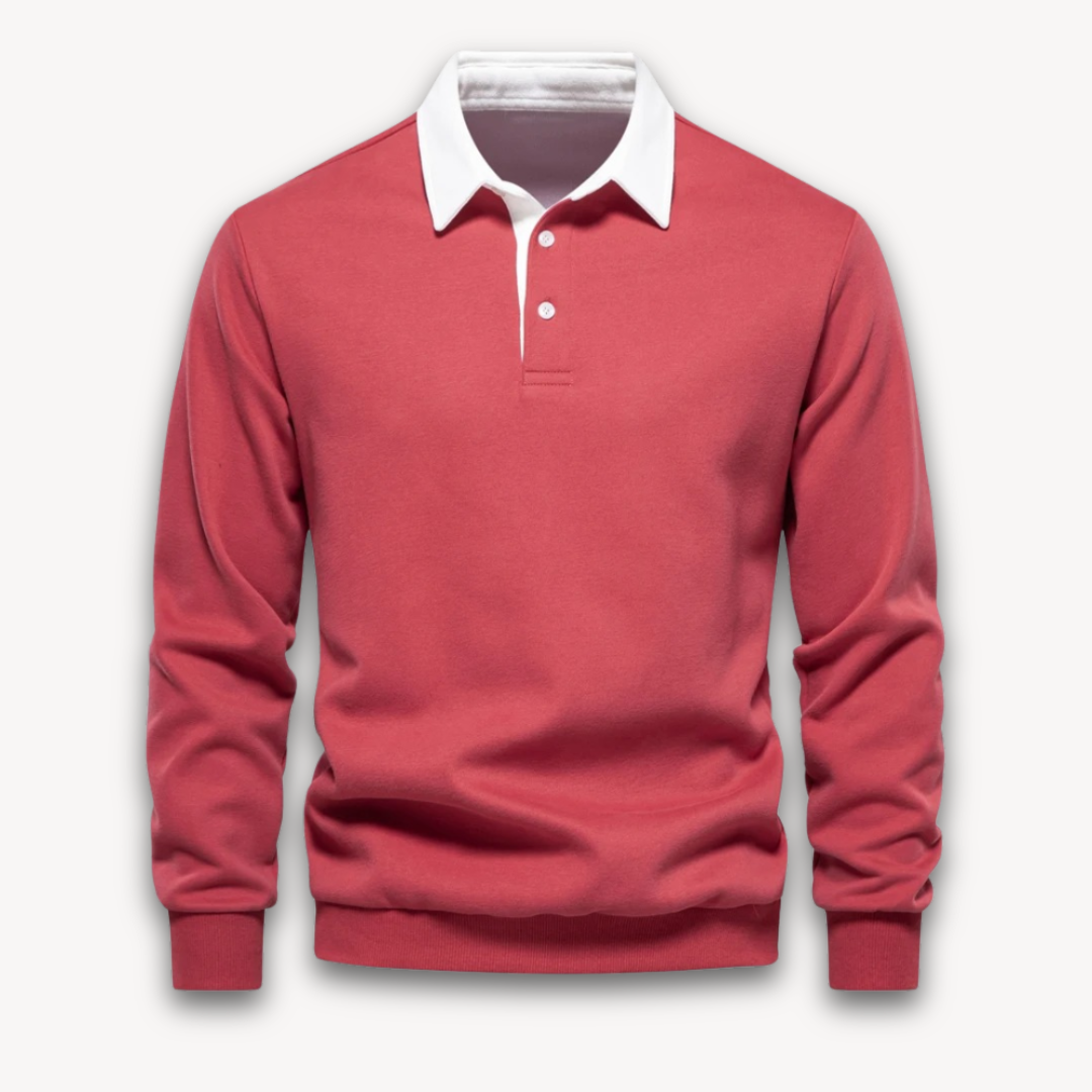 Men's Polo Sweater | Long-Sleeve