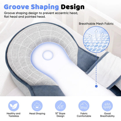 Erhöhter Anti-Reflux Baby Lounger für Neugeborene und Säuglinge