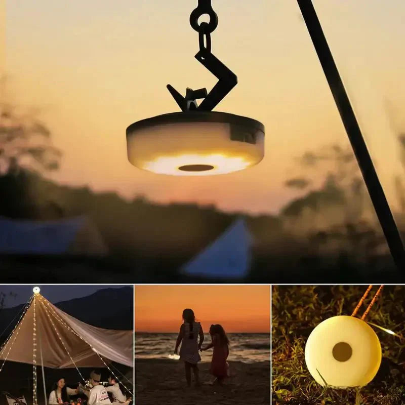 Vielseitige 4-in-1 zusammenklappbare Campinglaterne
