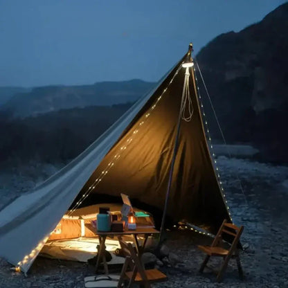 Vielseitige 4-in-1 zusammenklappbare Campinglaterne