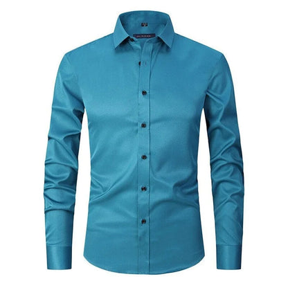 Herren Elastisches Hemd | Langarm