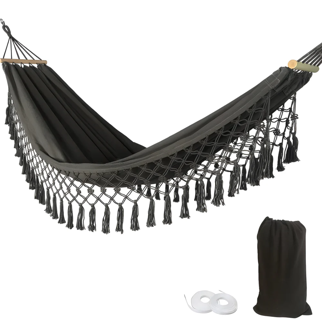 Gemütliche Boho Baumwoll-Hängematte