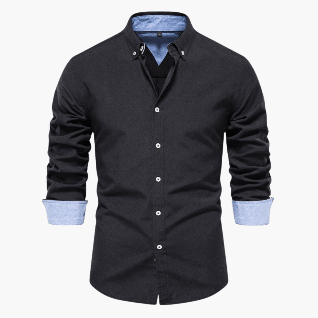 Herren Bequem Hemd - Langarm