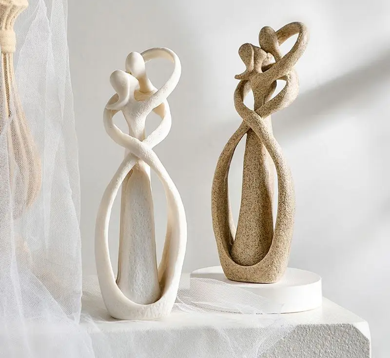 Zeitlose Liebe | Abstrakte Figur | Einzigartiges Geschenk | Ewige Umarmung