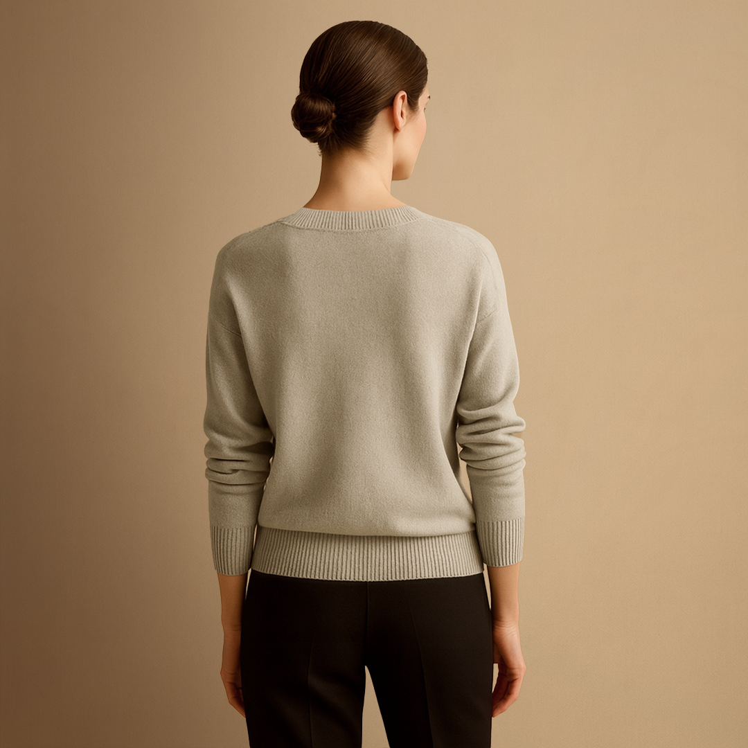 Women's V-Neck Jumper | Loose