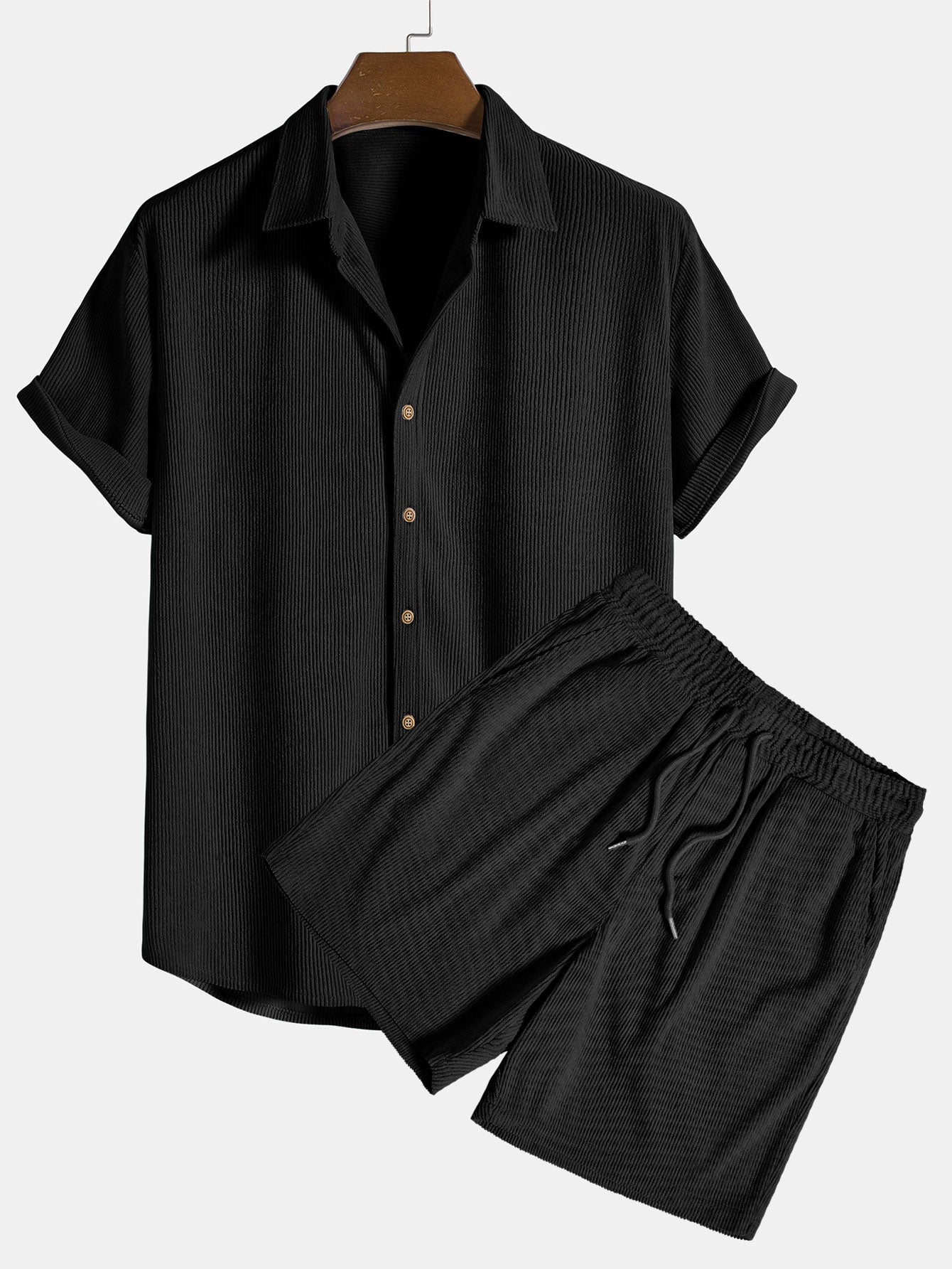 Herren Sommer Hemd und Shorts | Zweiteiliges Set