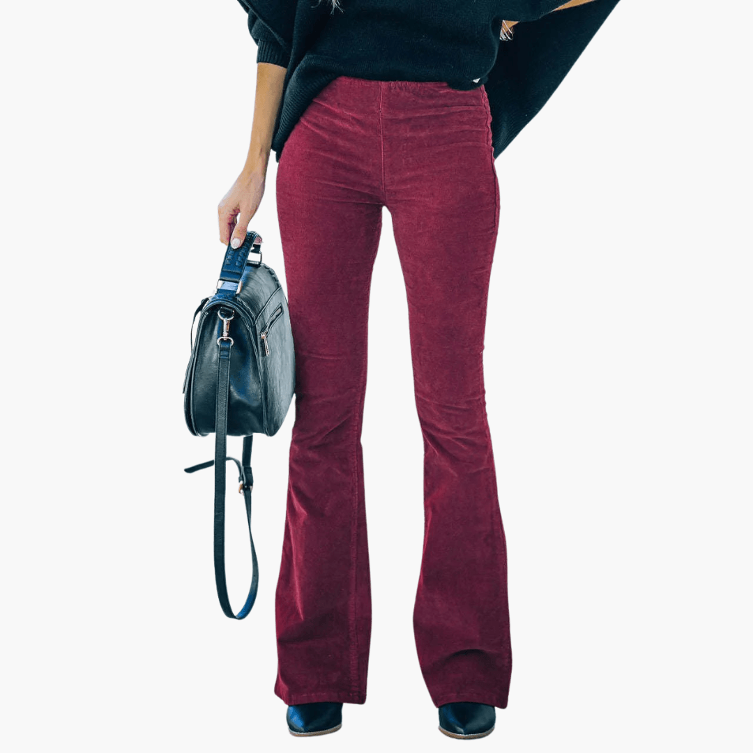 Damen Elegant Cordhose | Lang