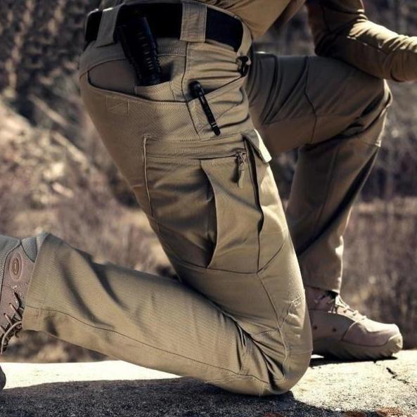 Herren Dehnbare Cargohose | Lang