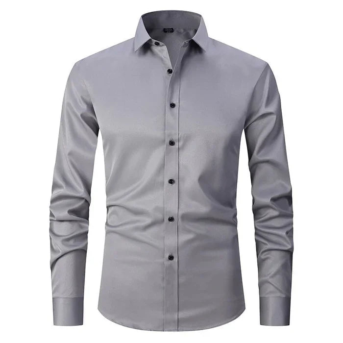 Herren Elastisches Hemd | Langarm