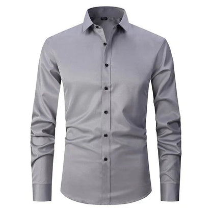 Herren Elastisches Hemd | Langarm